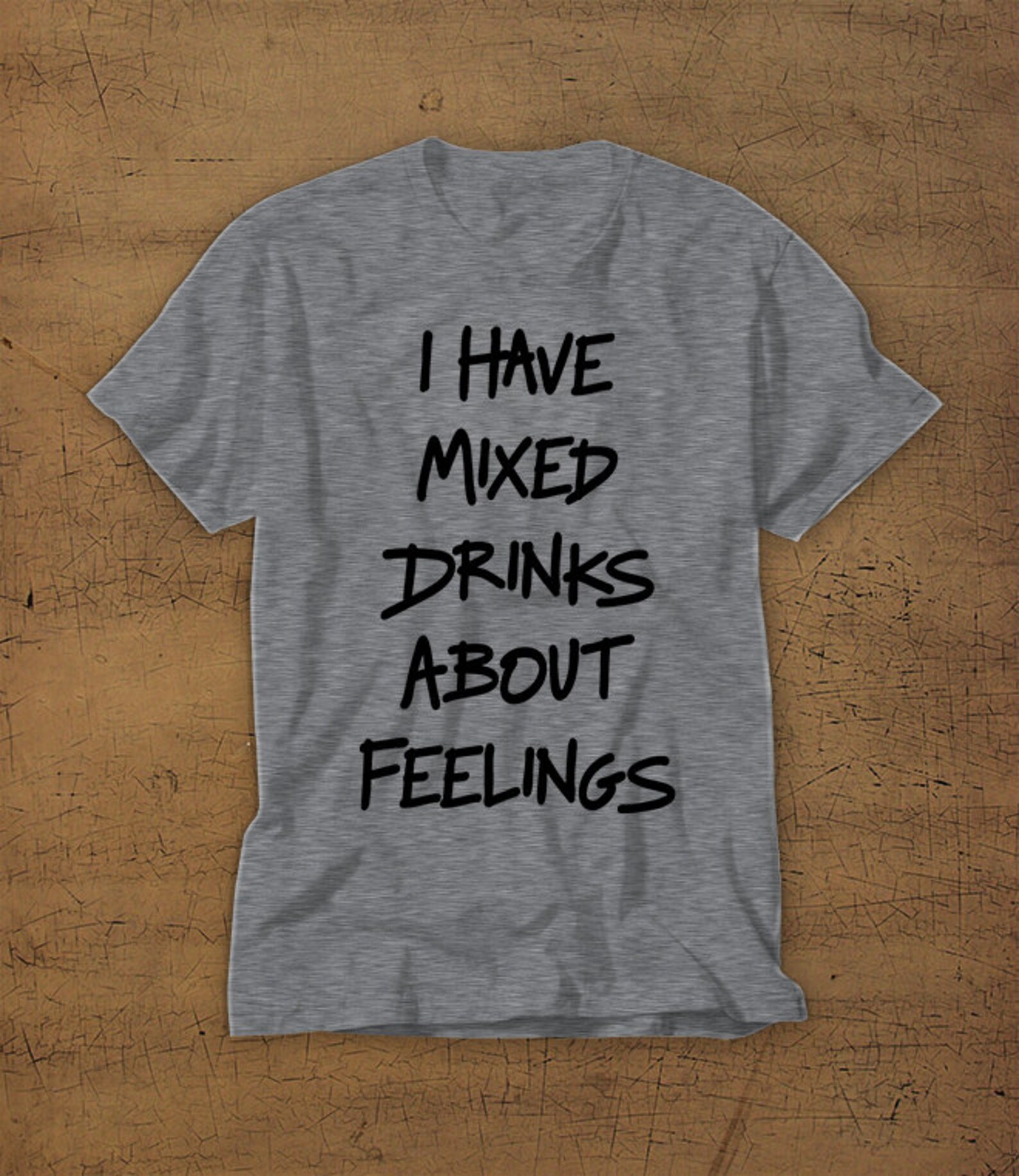 I Have Mixed Drinks About Feelings Short Sleeve Shirt Etsy