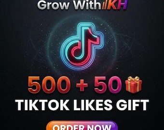 500 Me gusta en TikTok + 50 Regalos Gratis / Aumento de Interacción / Promoción en Redes Sociales