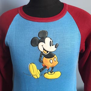 60s 70s Vintage Mickey Mouse Walt Disney roller coaster rollercoaster amusement park theme cartoon youth Sweatshirt - XS X-SMALL