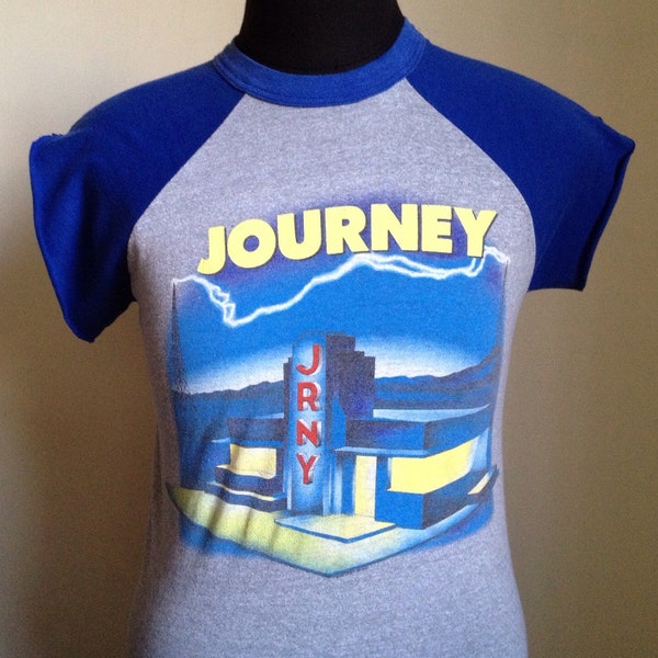 80s Vintage Journey 1986 Tour Raised On Radio sleeveless raglan T-Shirt - MEDIUM