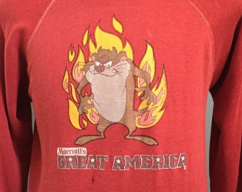 70s Vintage Marriott's Great America 1977 Taz Tasmanian Devil Six