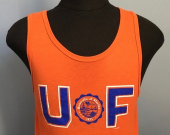 80s Vintage Florida Gators University crest 1853 ncaa college tank top T-Shirt - MEDIUM