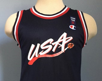 90s Vintage Usa Dream Team Ii Atlanta Olympics 1996 Nba Etsy Hong Kong
