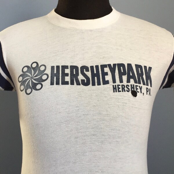 80s Vintage Hershey Park hersheypark Pennsylvania rollercoaster roller coaster amusement park theme T-Shirt - SMALL