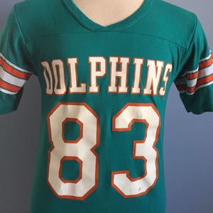 80s Vintage Mark Clayton #83 Miami Dolphins nfl fútbol Rawlings jersey camiseta - PEQUEÑO
