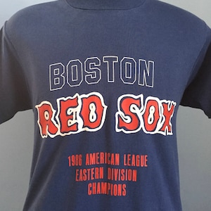 80s Vintage Boston Red Sox World Series 1986 American League Eastern Division Champions mlb baseball T-Shirt - MEDIUM