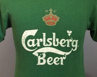 80s Vintage Carlsberg Beer 1847 Swedish Promo T-shirt - Etsy