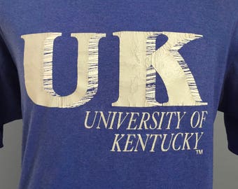 80s Vintage Kentucky Wildcats University UK ncaa college T-Shirt - XL X-LARGE