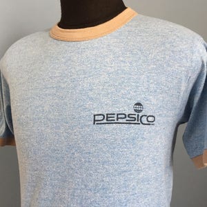 70s 80s Vintage Pepsi Pepsico cola soda ringer T-Shirt - MEDIUM