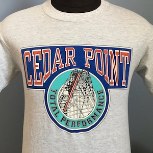 Vintage 80s Cedar Point T-Shirt: Total Performance Rollercoaster - SMALL