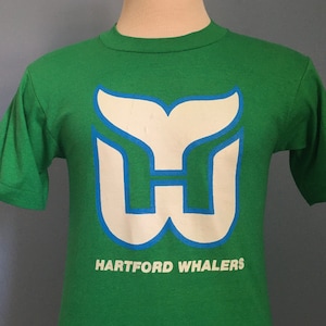 80s Vintage Hartford Whalers deadstock dead stock nhl hockey T-Shirt - SMALL