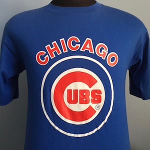 80s Chicago Cubs MLB Baseball Nylon Jersey t-shirt Large - The