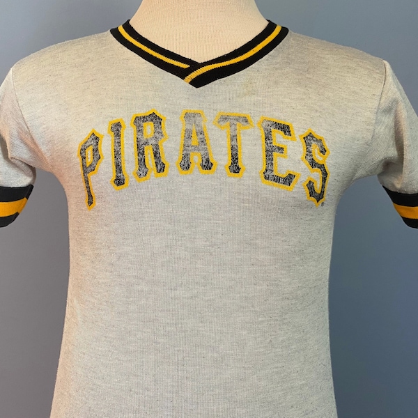 80s Vintage Pittsburgh Pirates mlb baseball Garan Jersey T-Shirt - XS X-SMALL