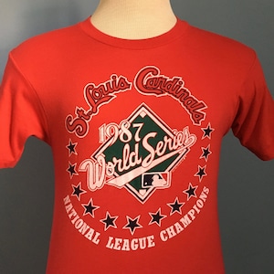 80s Vintage St. Louis Cardinals 1987 National League Champions World Series playoffs mlb baseball T-Shirt - SMALL
