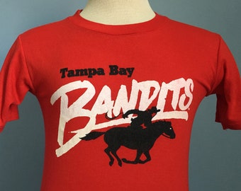 80s Vintage USFL Tampa Bay Bandits football T-Shirt - SMALL