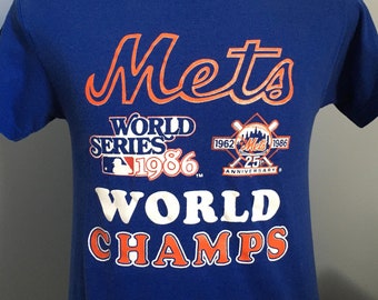 ニューヨーク・メッツ 25周年記念スタジャン　1986年ワールドチャンピオン 25th Anniversary 1986 New York Mets Jacket