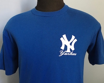 80s Vintage New York Yankees mlb baseball T-Shirt - MEDIUM