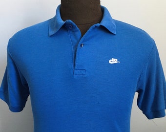 80s Vintage Nike naranja logo etiqueta zapatos deportes atléticos Polo Shirt - MEDIANO