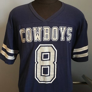 90s Vintage Troy Aikman #8 Dallas Cowboys nfl football Wilson jersey Shirt - XL X-LARGE