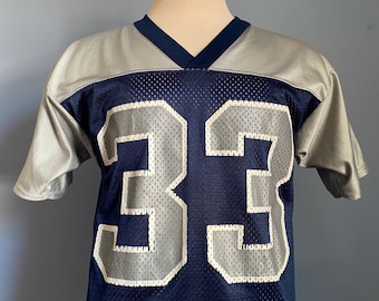 Jaren 80 vintage Tony Dorsett #33 Dallas Cowboys nfl voetbal Max Active Jersey T-shirt - KLEIN