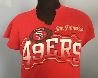 Bluza bez rękawów NFL z lat 80. Vintage San Francisco 49ers Forty Niners 1983 - SMALL