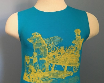 Vintage 80s R.E.M. 1986 Lifes Rich Pageant Cropped Sleeveless T