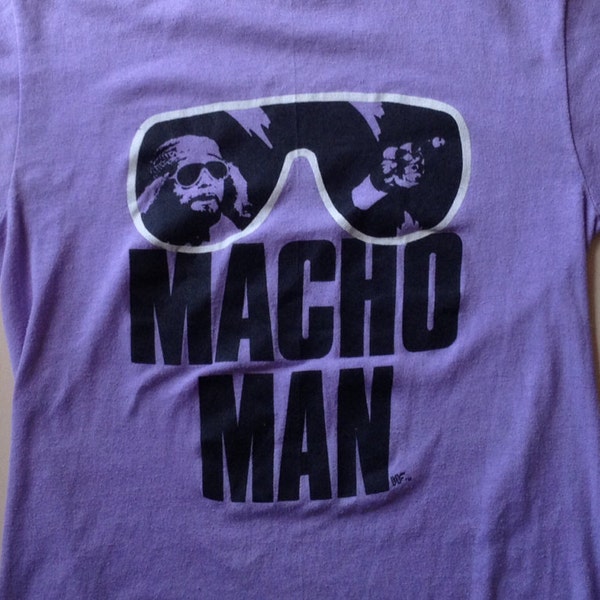 80s Vintage Macho Man Randy Savage WWF WWE T-Shirt - Small