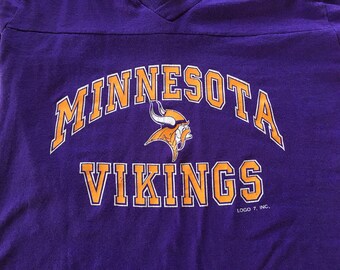 80年代ヴィンテージミネソタバイキングスNFLフットボールTシャツ - XS