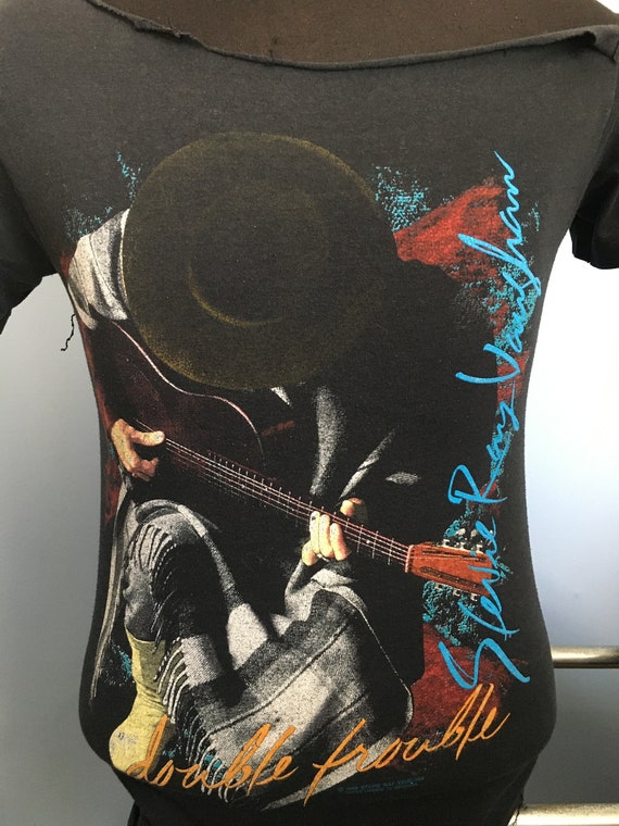 【限定販売】 80s Vintage Stevie Ray Vaughan 1989 Double Trouble in Step トップス