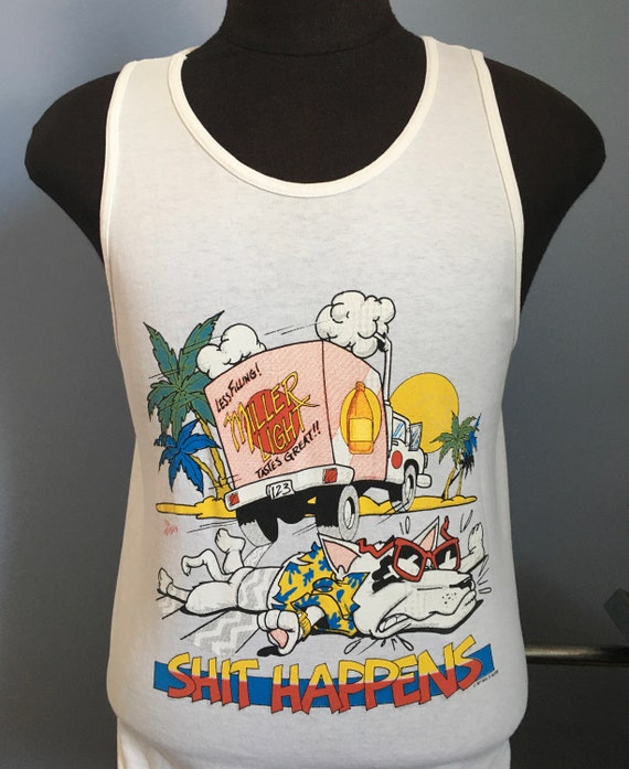 80s Vintage Spuds McKenzie Shit Happens 1987 The … - image 2