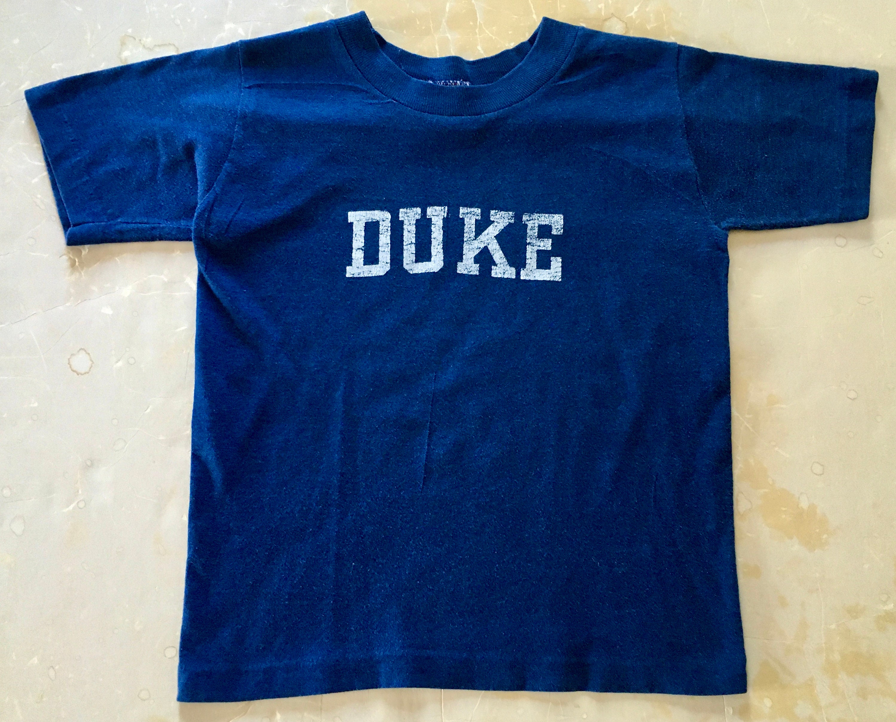 Vintage 80s Duke University Blue Devils T-shirt - YOUTH 4T - Etsy
