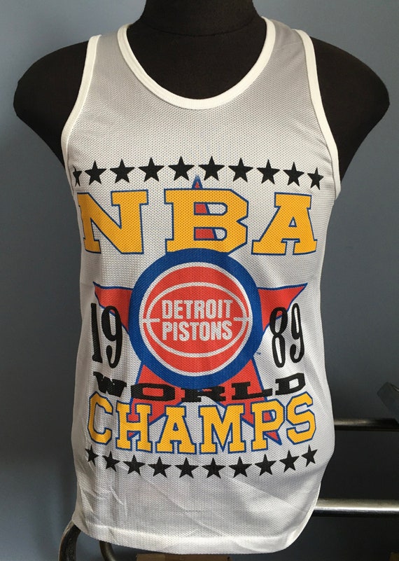 80s Vintage Detroit Pistons 1989 World Champs champio… Gem
