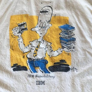 Vintage 80s IBM Team Building Tote Bag