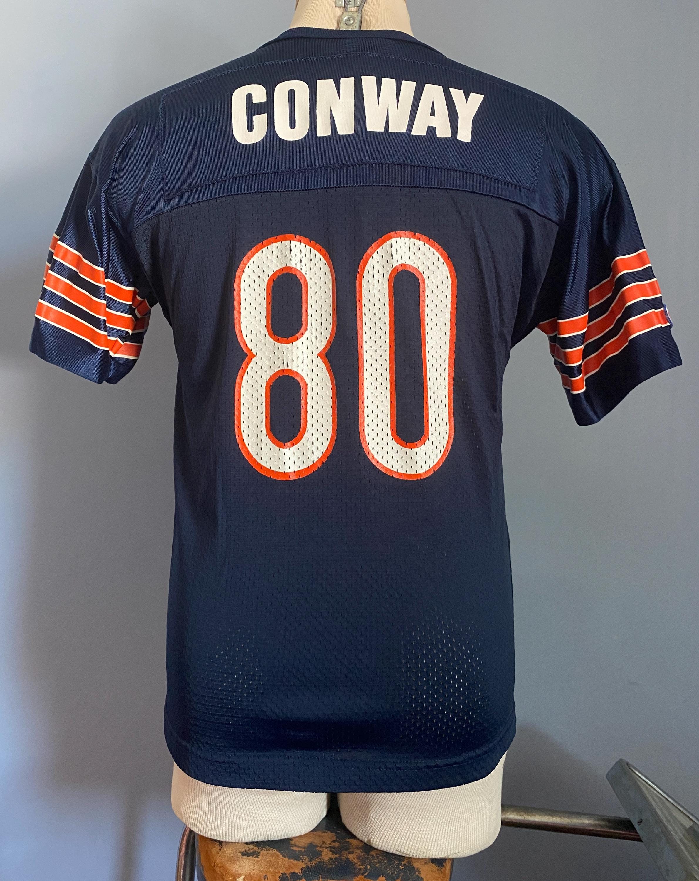 90s Vintage Chicago Bears #80 Curtis Conway GSH Nfl Football 