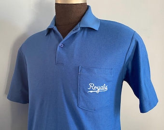 Polo vintage de béisbol de los Kansas City Royals de los años 80 (MLB) - Mediano