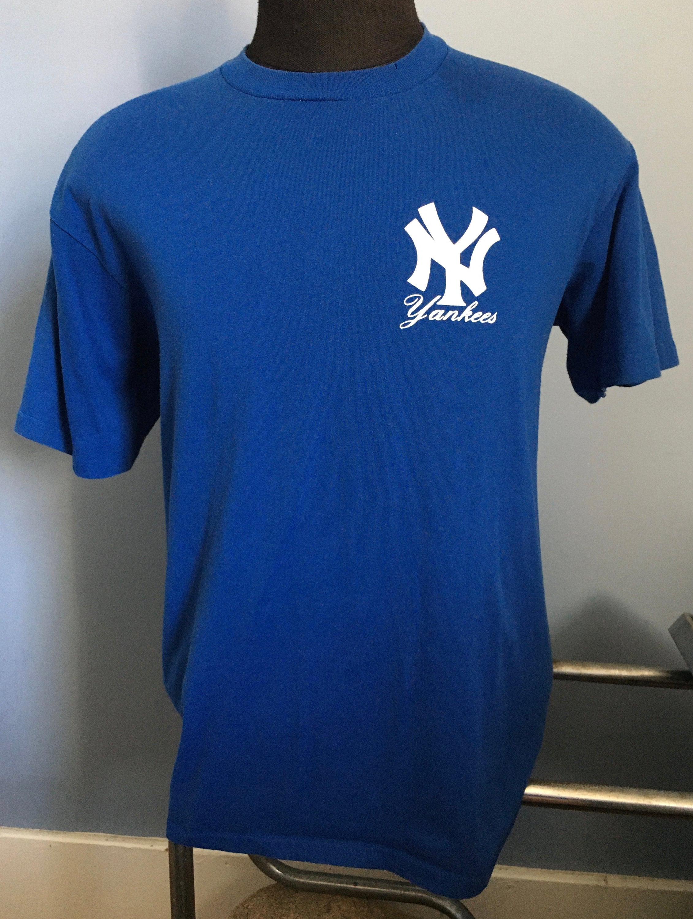 Vintage 1980s ny yankees long sleeve t shirt mens M baseball