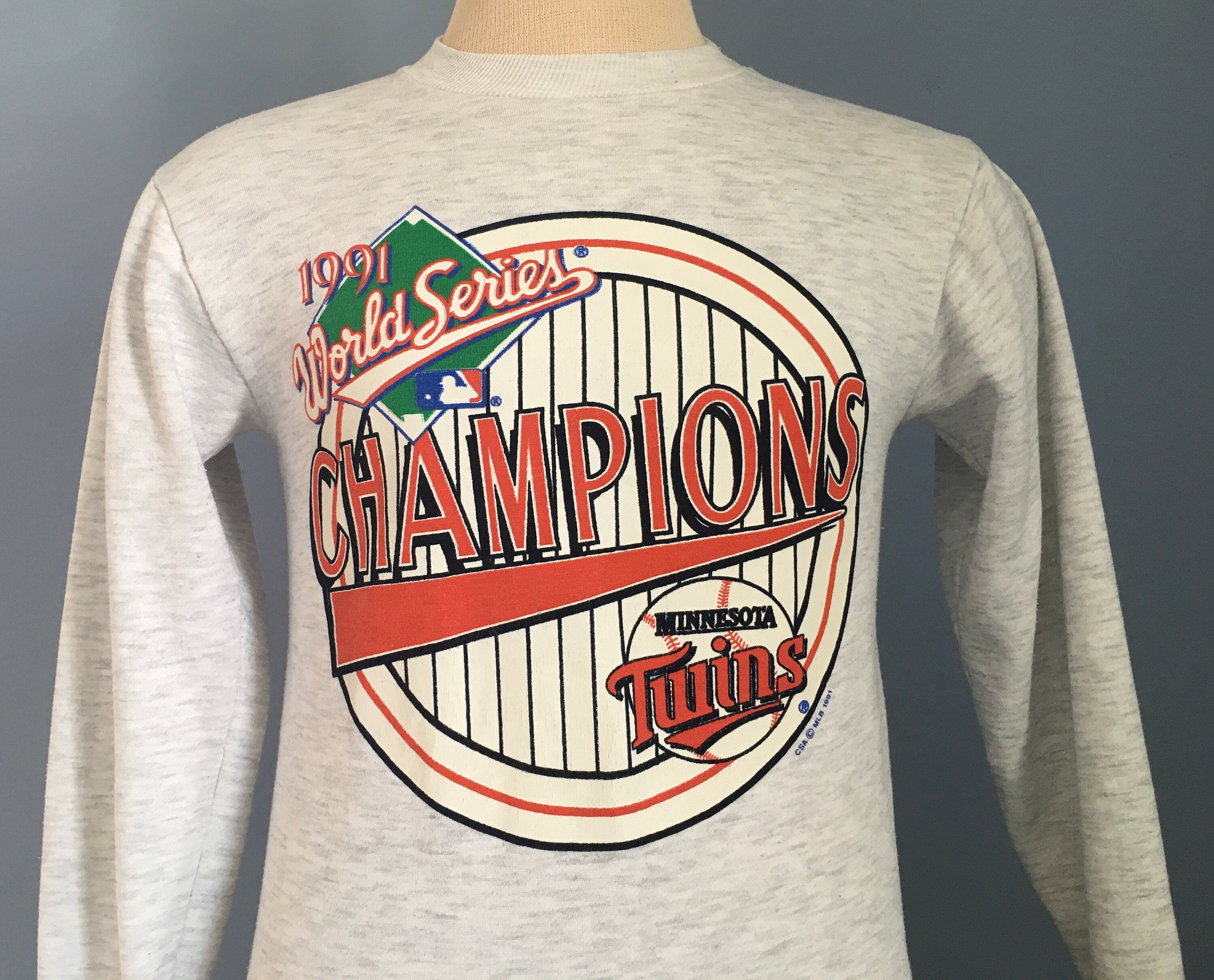 90s Vintage Minnesota Twins 1991 World Series Champions Champs Mlb