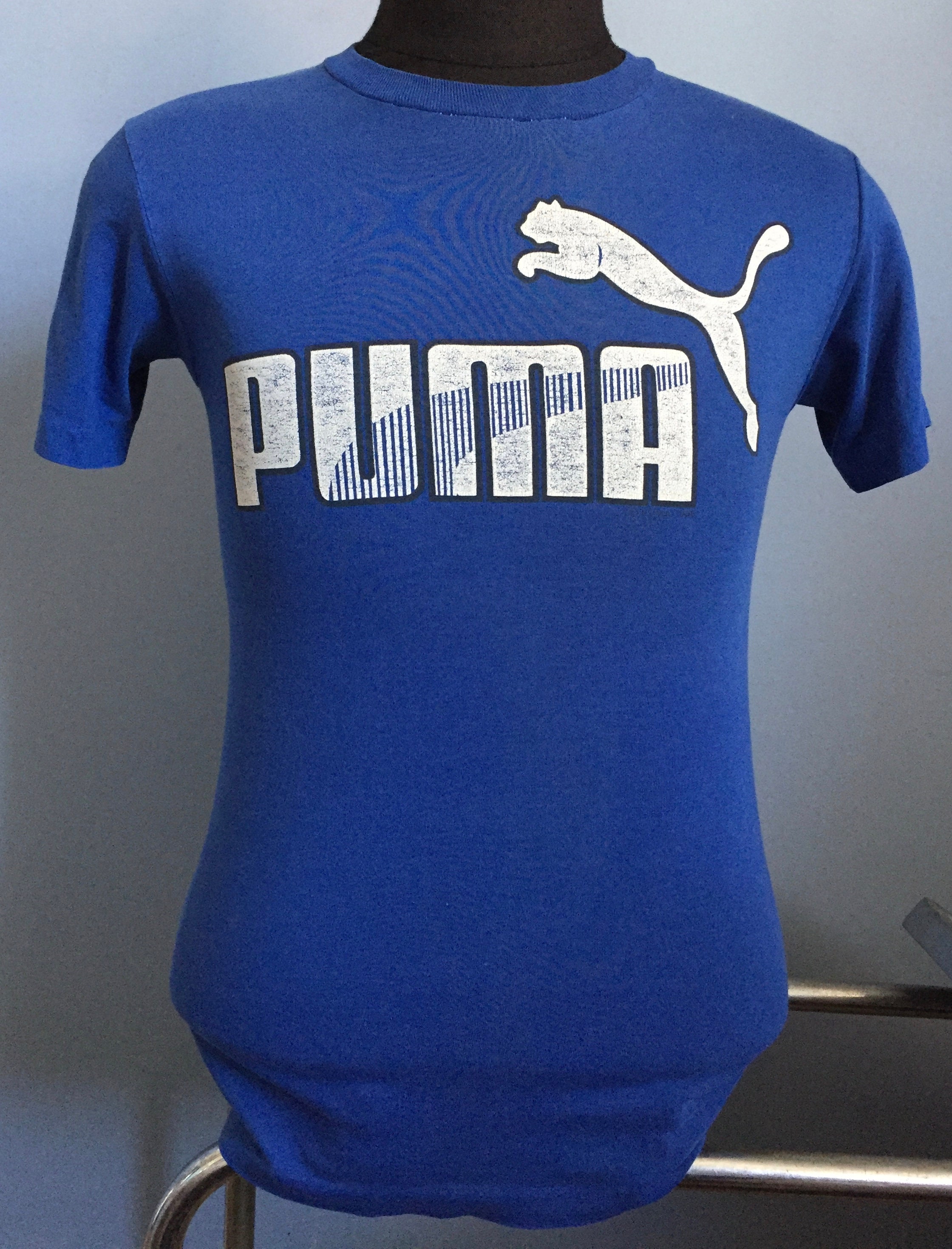 80s Vintage Puma 1985 Shoes Athletic Sports T-shirt - SMALL - Etsy
