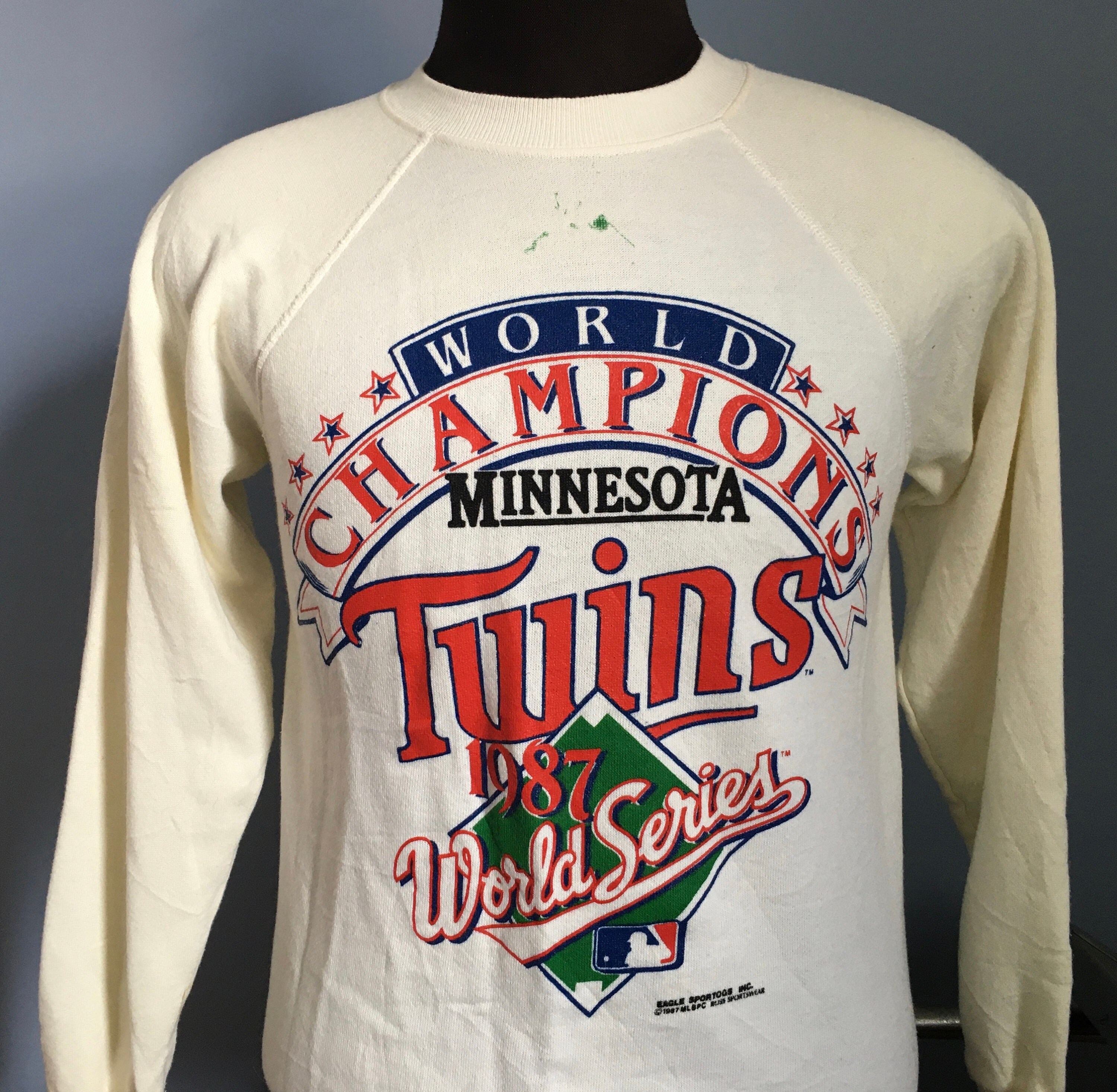 80s Vintage Minnesota Twins 1987 World Series Champions Mlb 