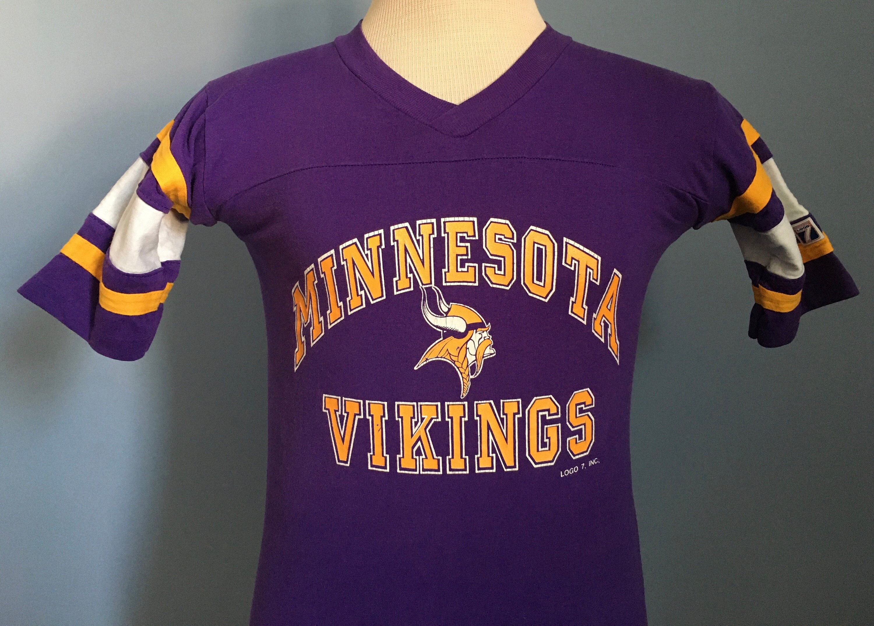 80s Vintage Minnesota Vikings NFL Football T-shirt XS