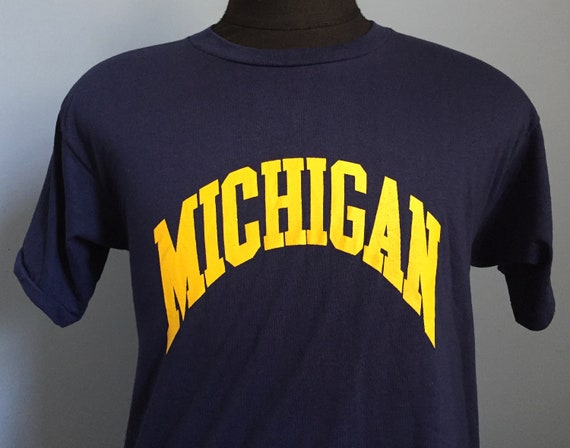 80s Vintage Michigan Wolverines University UM Deadstock Dead Stock 