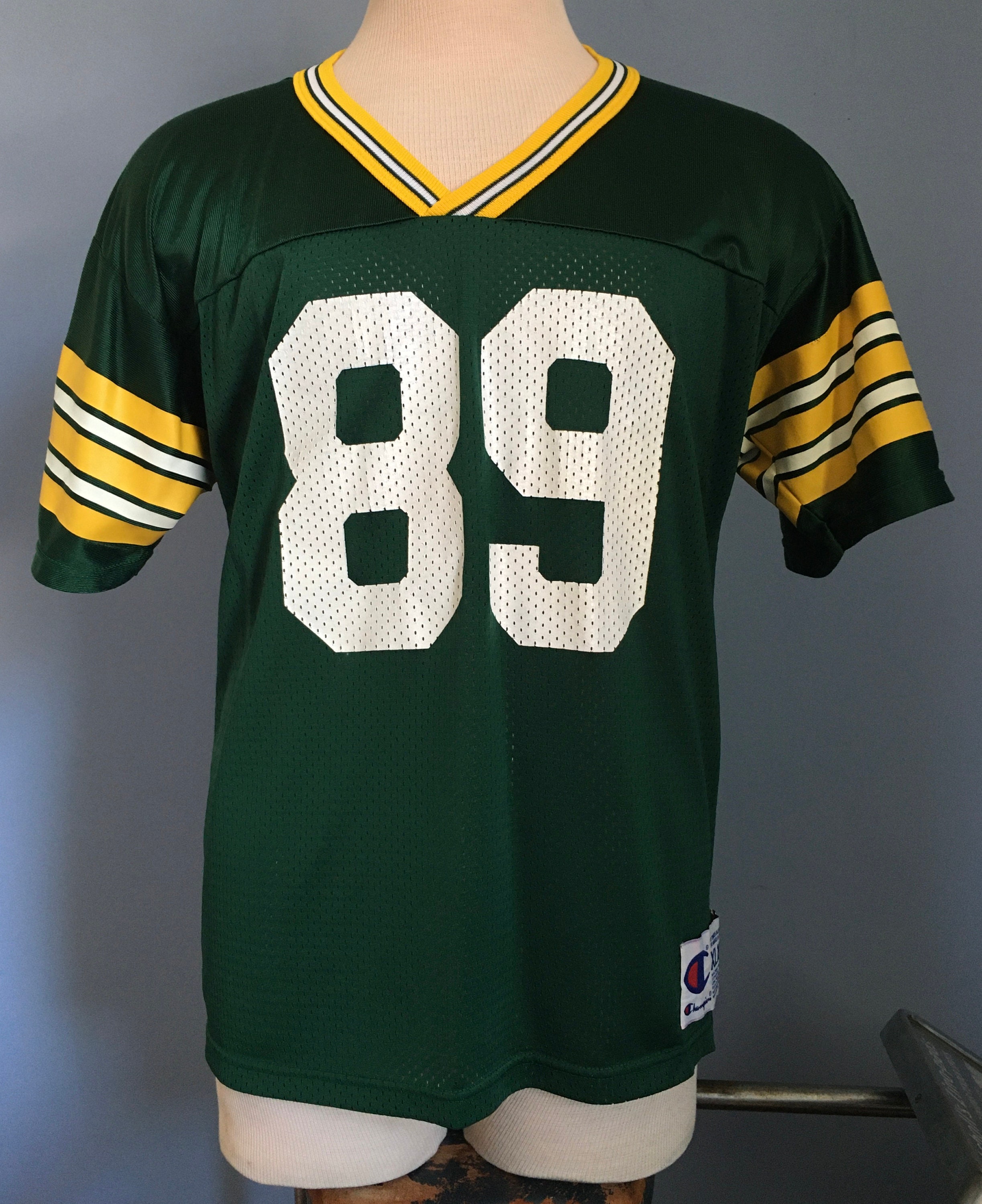 モナコ 90s ユニフォーム Vintage 90s Mark Chmura #89 Green Bay Packers Jersey: Autographed