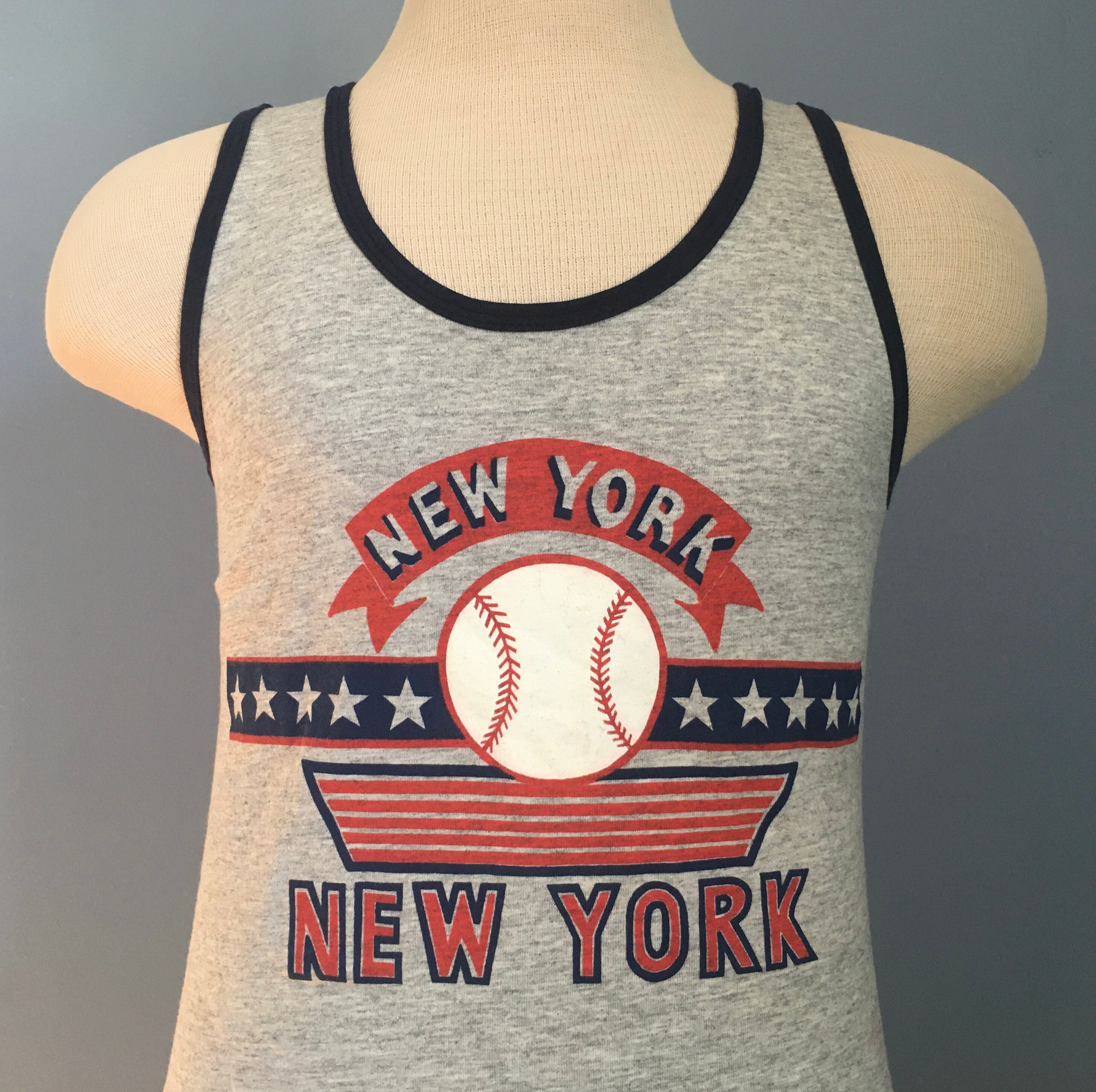 Vintage 80s New York Yankees Outfit: Deadstock Tank Top & Shorts