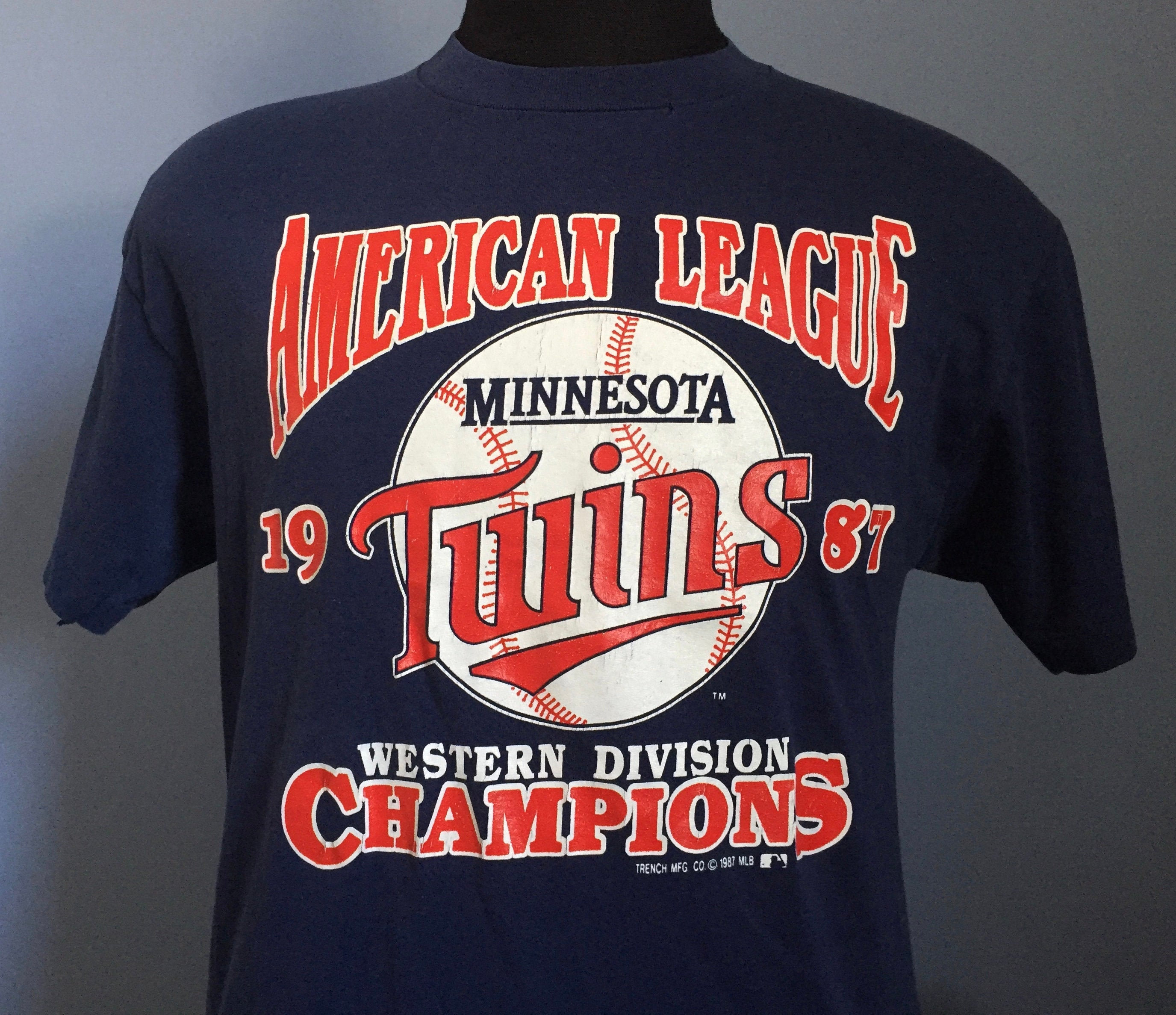 80s Vintage Minnesota Twins 1987 American League Western Division