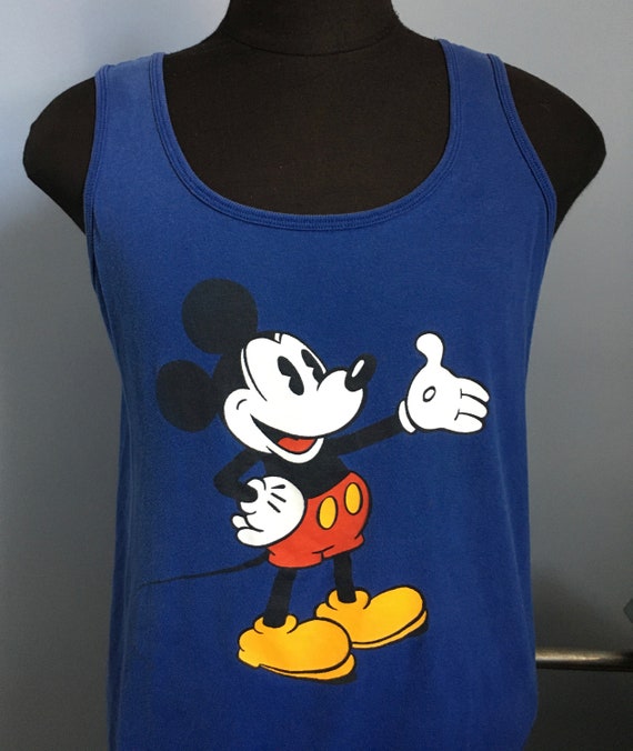 80s Vintage Mickey Mouse Walt Disney Cartoon Tank Top T