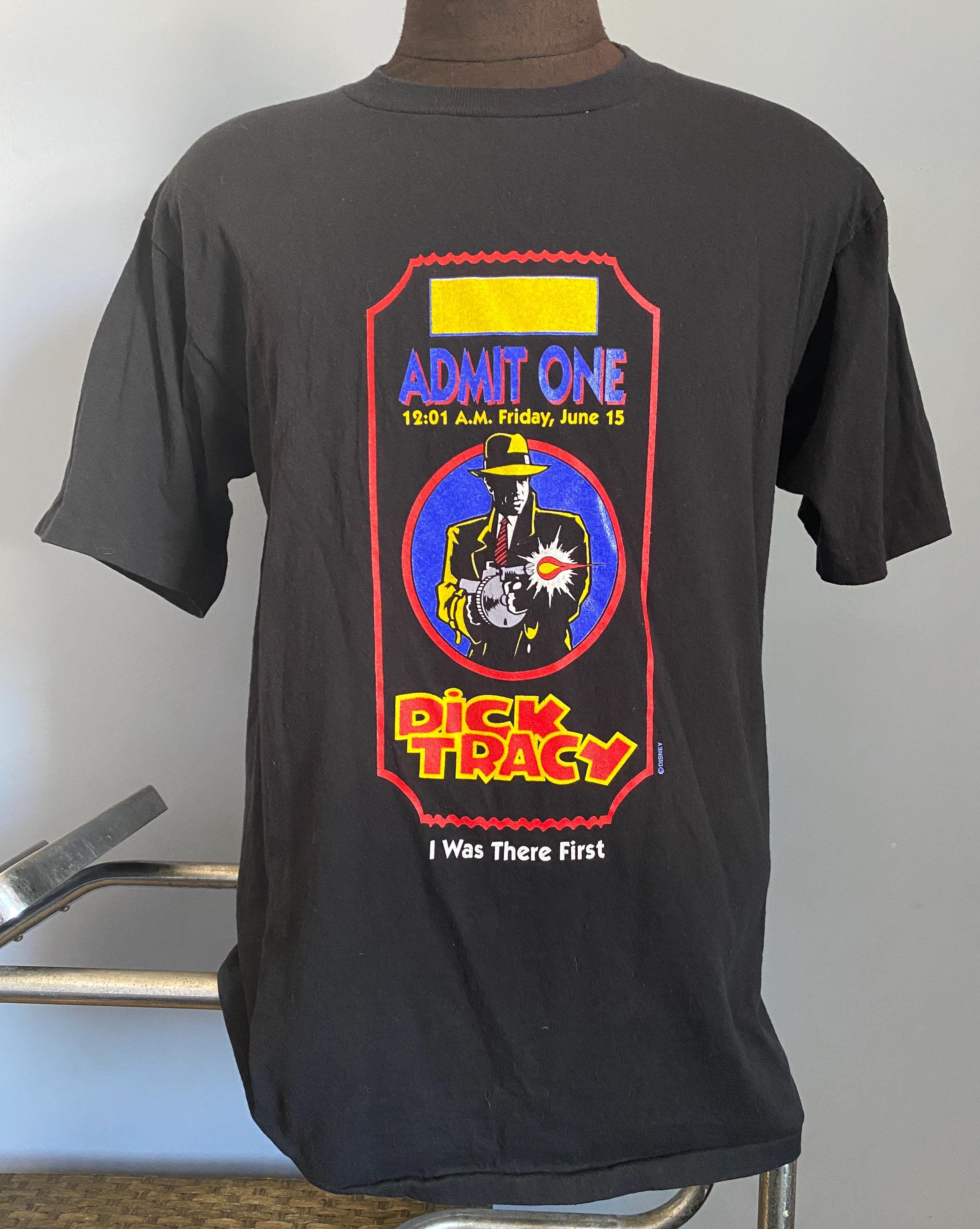 Vintage 90s Dick Tracy Movie T-shirt: 1990, Admit One - MEDIUM - Etsy