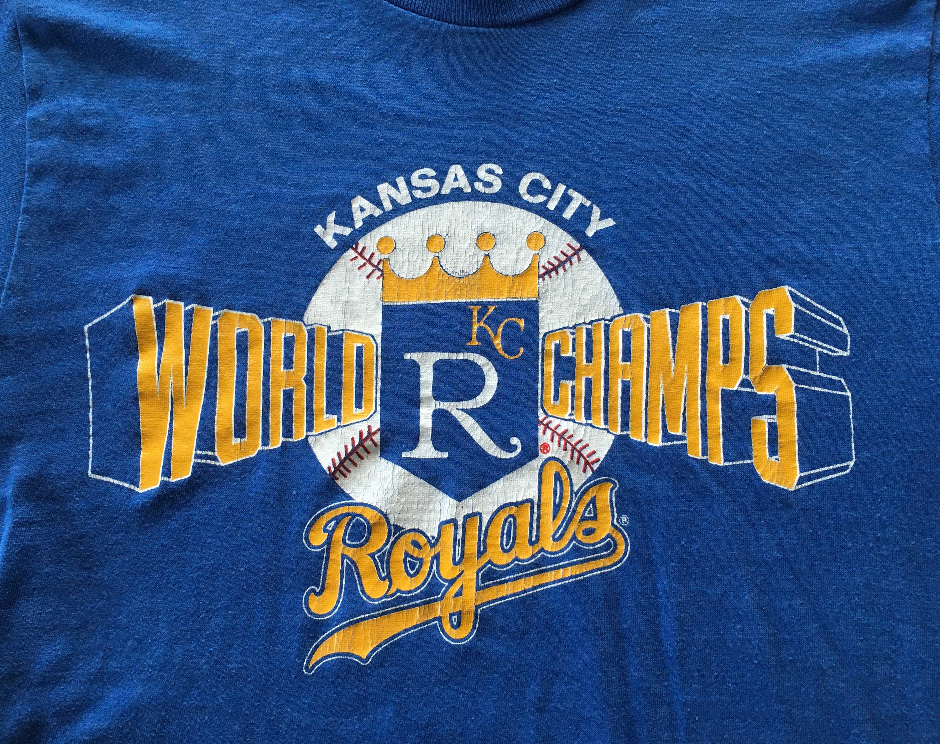 80s MLB ロイヤルズ ベースボールTシャツ Champion USA製 89s MLB 