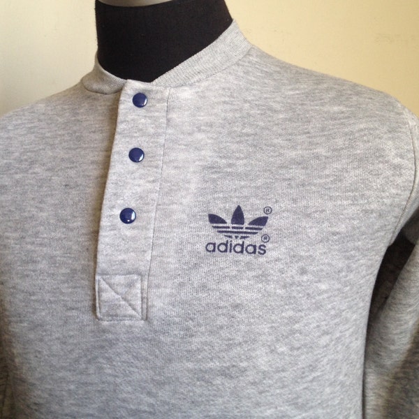 80s Vintage Adidas shoes athletic sports Sweatshirt - SMALL 34-36