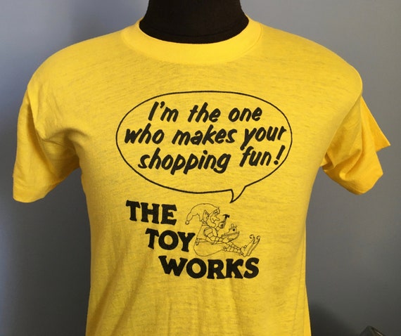 Vintage 80s The Toy Works T-Shirt: KB Toys - MEDIUM