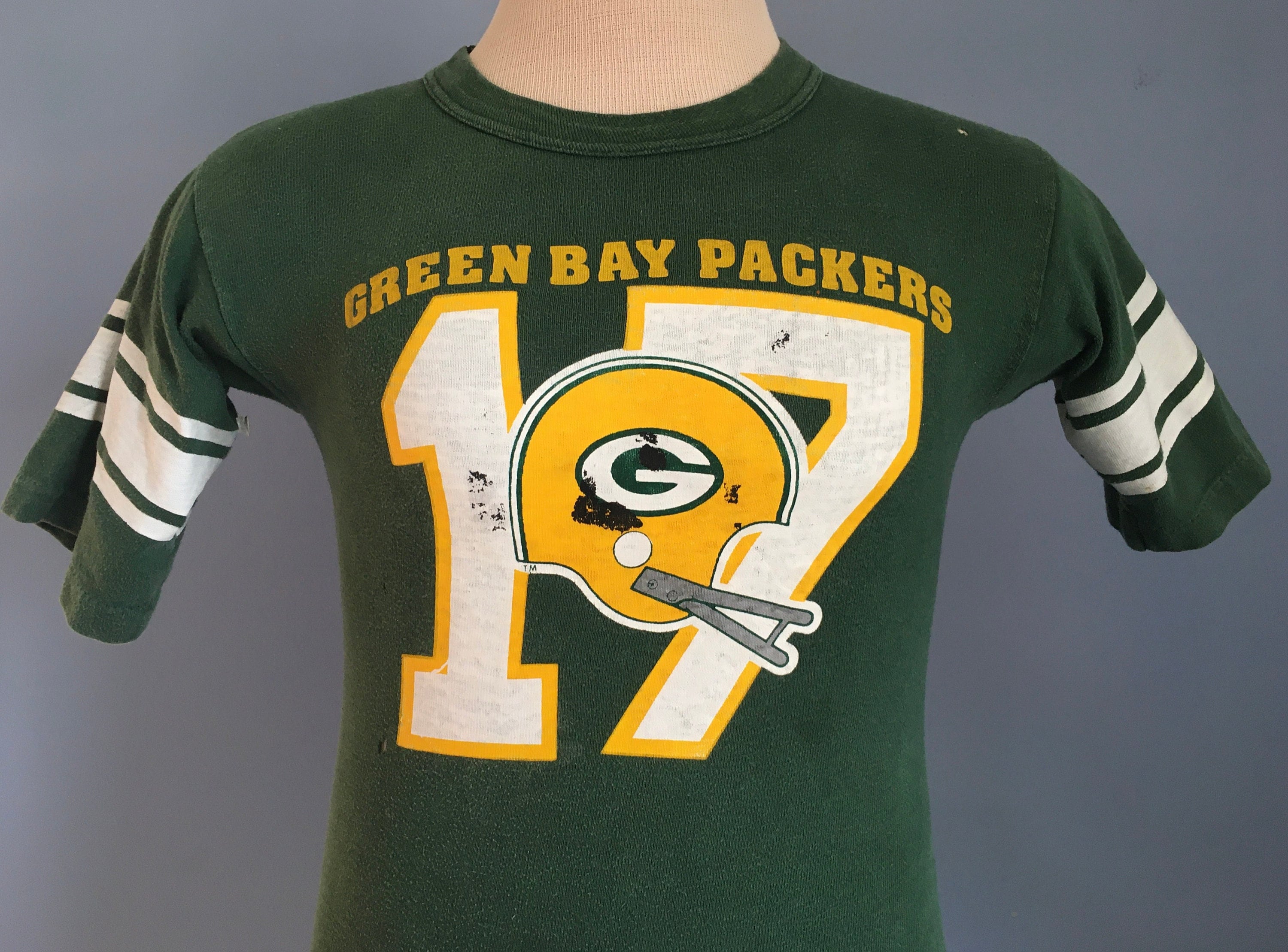 70s 80s Vintage Green Bay Packers David Whitehurst 17 NFL Football